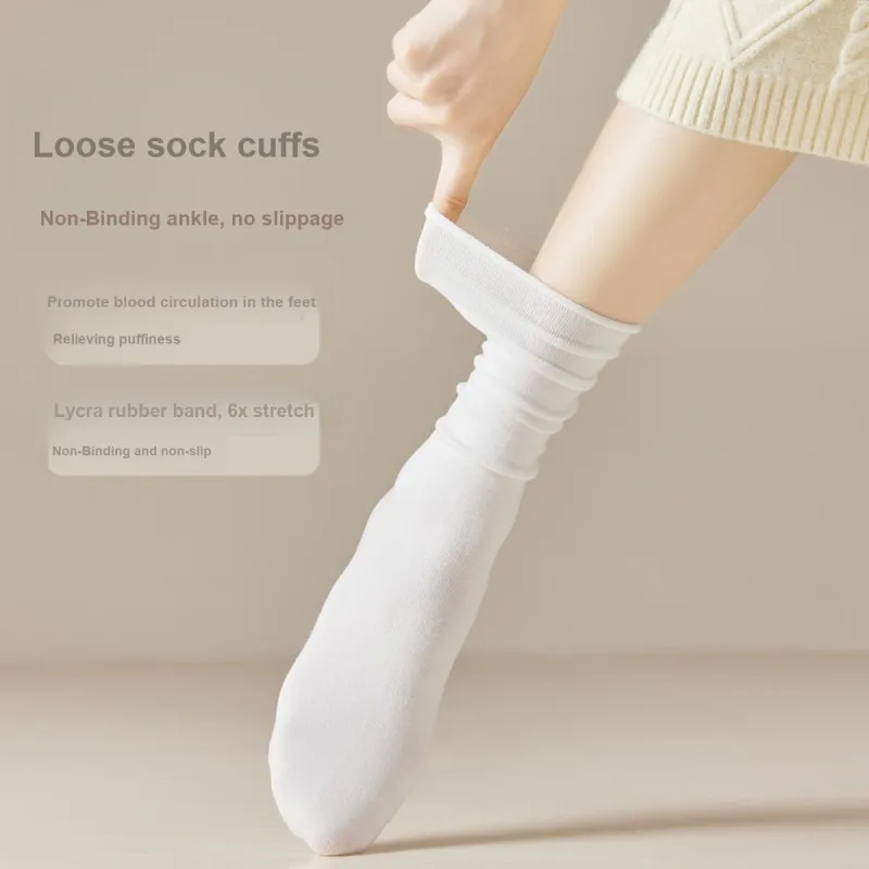 MIIOW Mid Calf Socks Women's 5 Pack-11