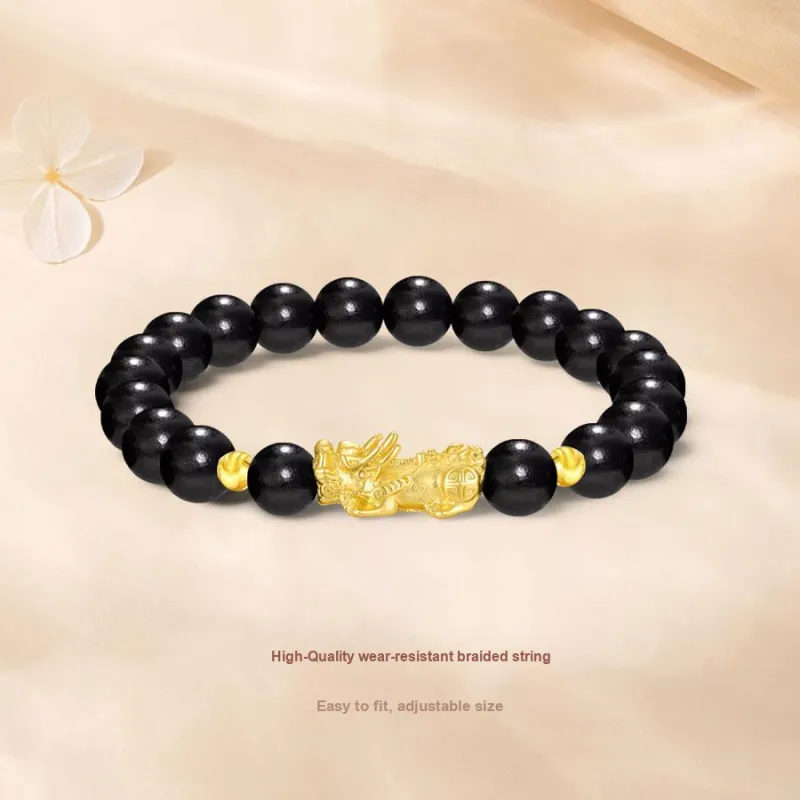 Master Kim Ebony Gold Bracelet Unisex-2