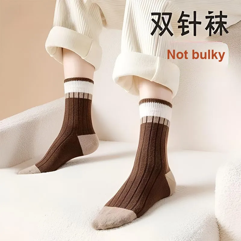 AOKANG Mid Calf Socks Women's 5 Pack-3