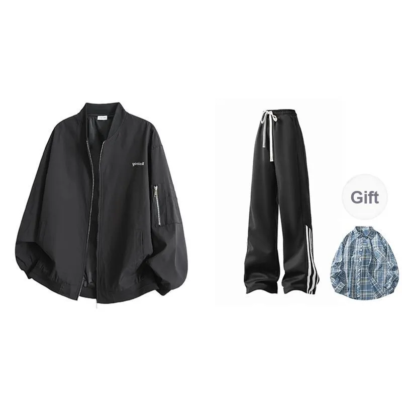 YOSICIL Jackets Coats Unisex Gray-10