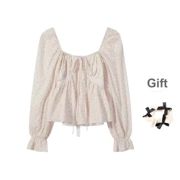 TURN UP Ruffle Sleeve T Shirt Women's