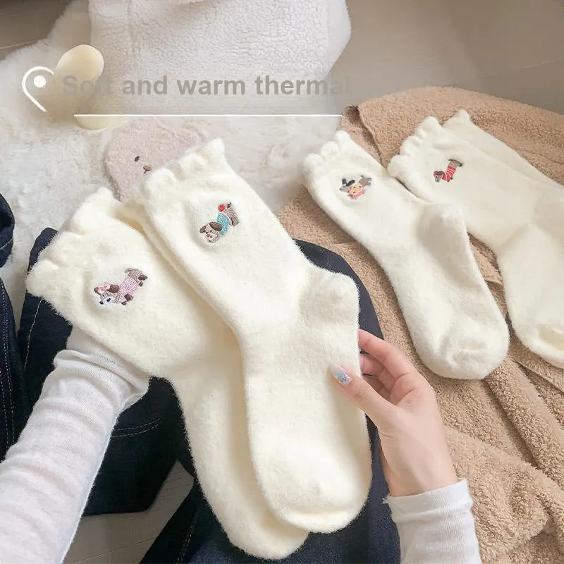 Mid Calf Socks Women's Combo Set-127
