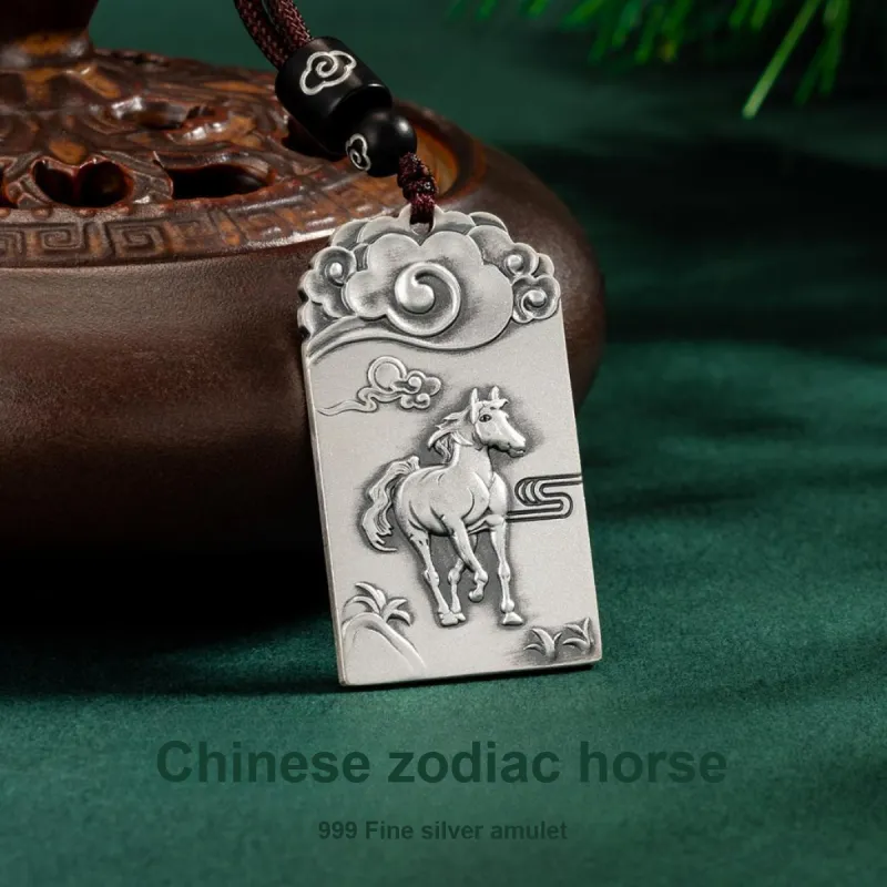 Yu Yin 999 Fine Silver Pendants Unisex-31