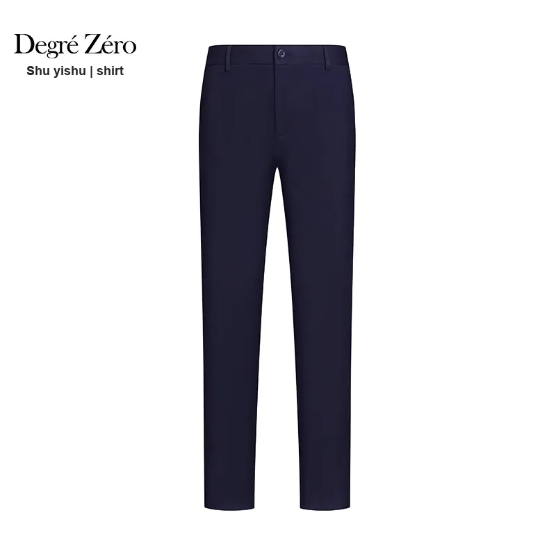 DEGRE ZERO Casual Pants Men's Navy Blue-1