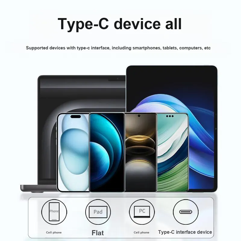 RIRO D30 1.5m Extended Length USB A To Tpye C 66W Fast Charging Liquid Silicone-5