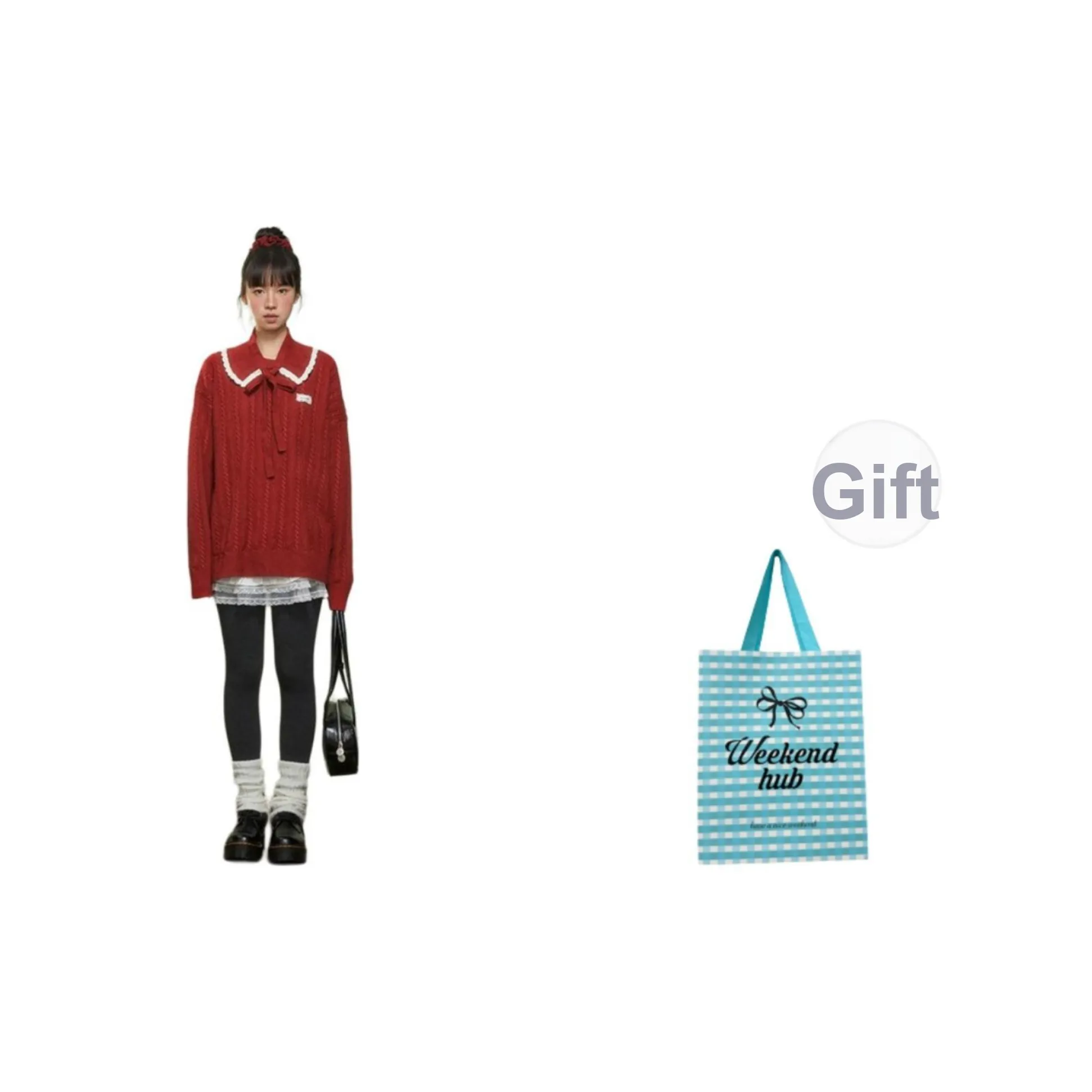 WEEKEND HUB Красный Женский Трикотаж