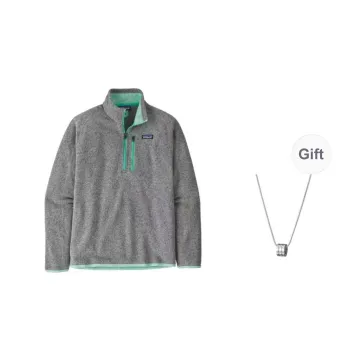 Patagonia Jacket Men's Stone Gray Jade With Free Necklaces