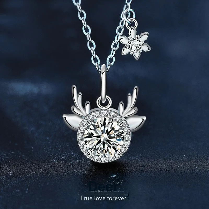WUMZK 925 Sterling Silver Necklaces Unisex-1