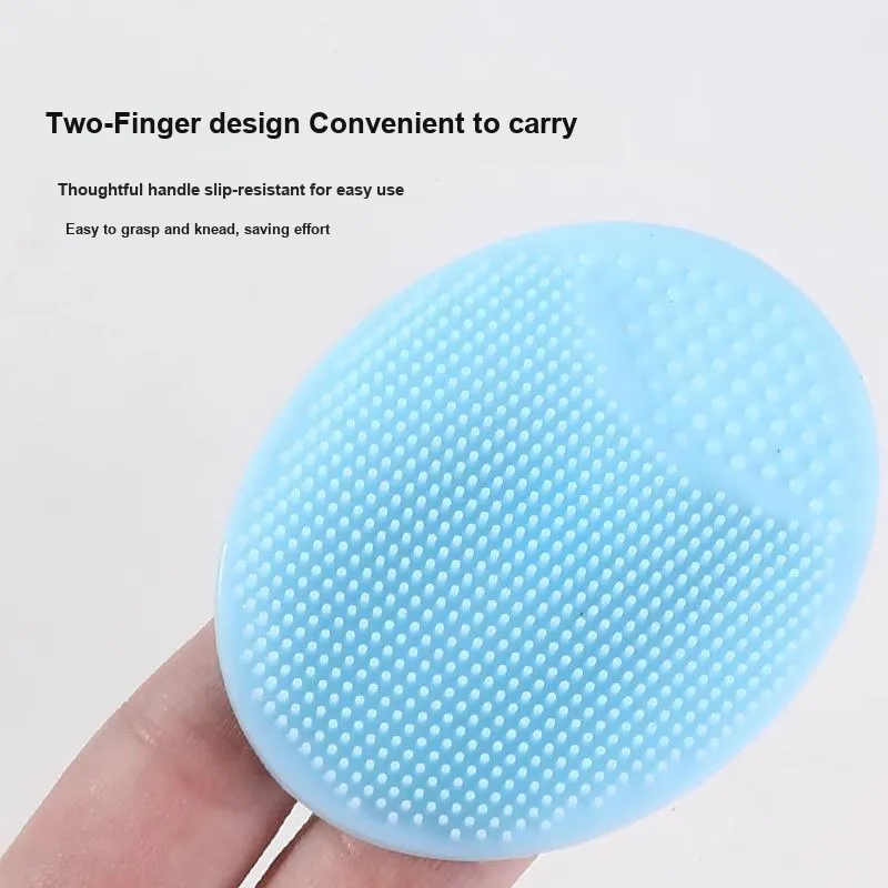 ZHENZI Silicone Hairbrush Comb Dandruff Removal Massage Brush For Bathing And Cleansing Sponges-13