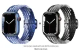 Apple Woven Strap-Blueberry * Dark Chocolate