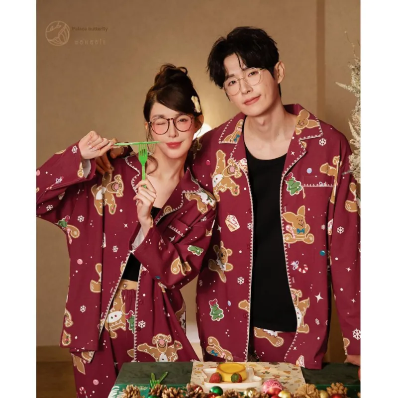 Gongdie x Disney Pajama Set Unisex Gift Box Set Red-8