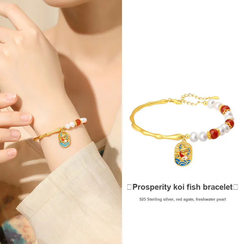 Andaozi Freshwater Pearl Bracelets Women's-4