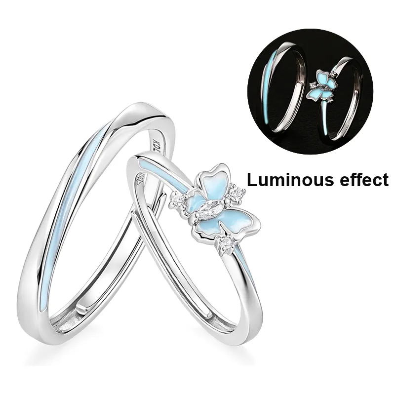 KADER 925 Sterling Silver Rings Unisex Silver Box-9