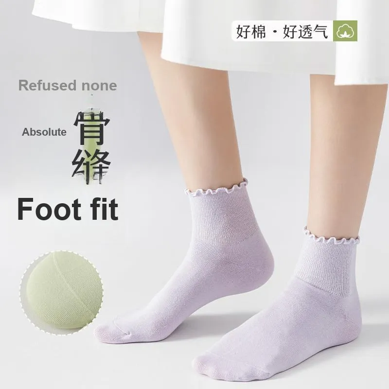 MIIOW Mid Calf Socks Women's 6 Pack-43