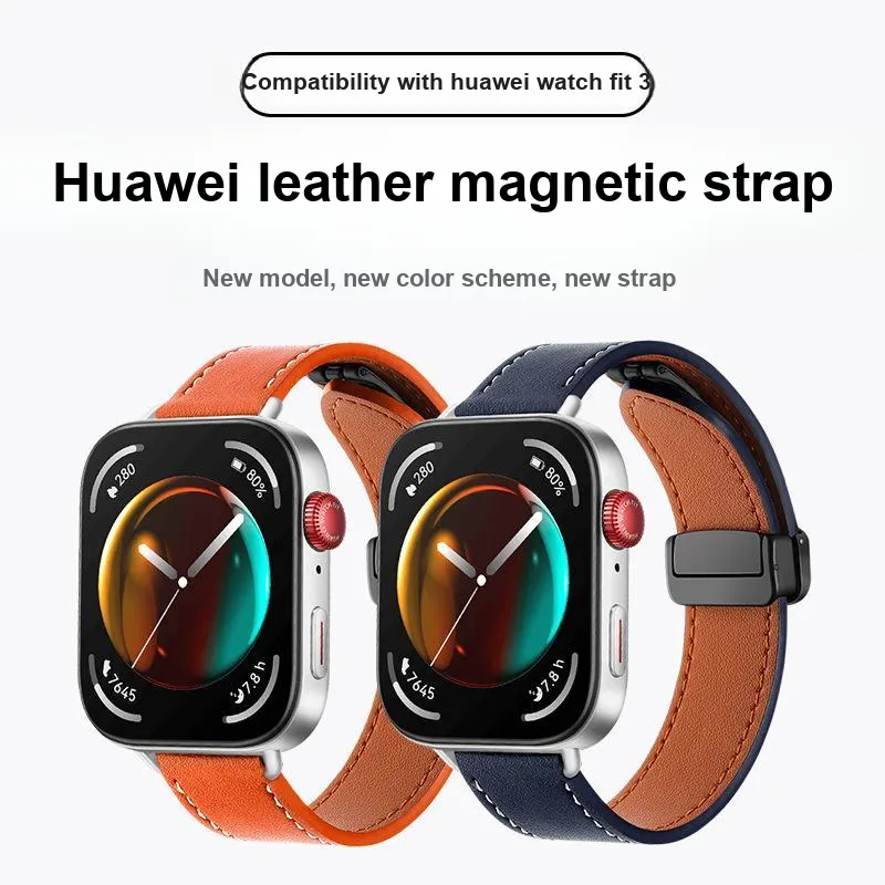 Vobafe Watch Band Huawei Compatibility Leather Material-4