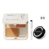 신형 업그레이드 N01 크림 치즈, 컨실러 브러시 포함 + 01 스킨톤 루스 파우더 1g