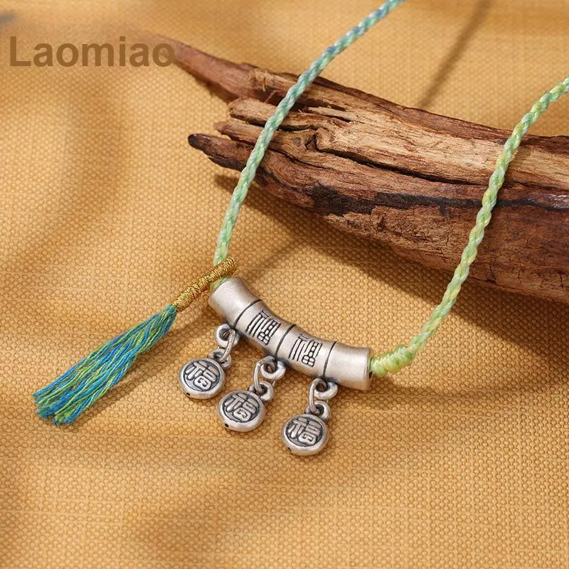 LAOMIAO S999 Fine Silver Necklaces Women's-3