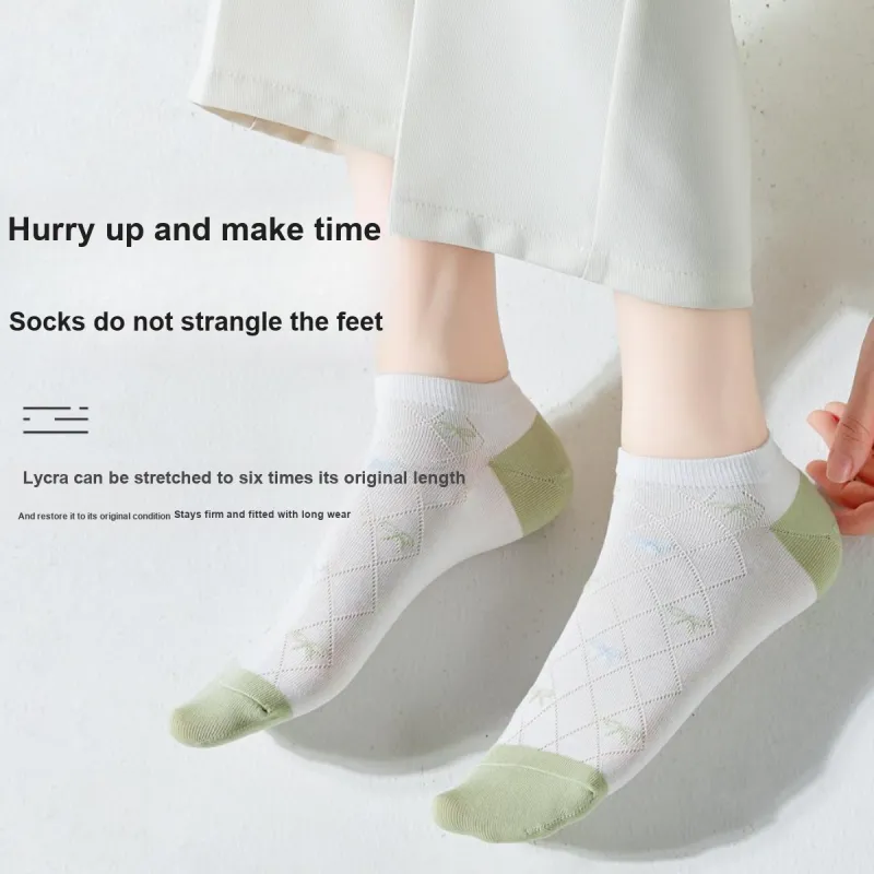 MIIOW Ankle Socks Women's 6 Pack Mixed Color-4