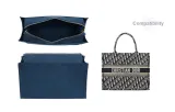 Dior Tote Large Dark Blue Plush Liner[Bag Not Included]