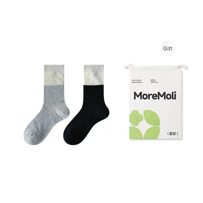Moremoli Mid Calf Socks Women's Shopping Bag 2 Pack-6