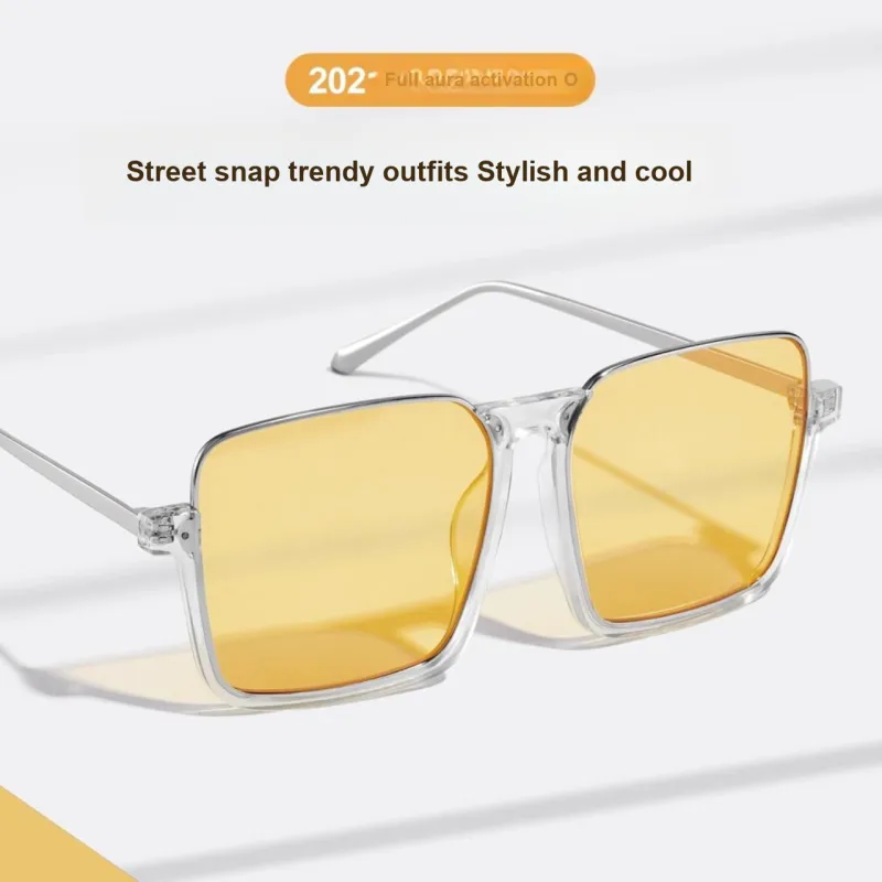 LASHION TR/Memory Plastic Square Sunglasses Women's-3