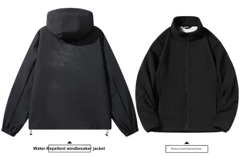 LA'T.WEEKEND Spring Windbreaker Coats Unisex Thickened And Fleece Lined/Regular Optional-35