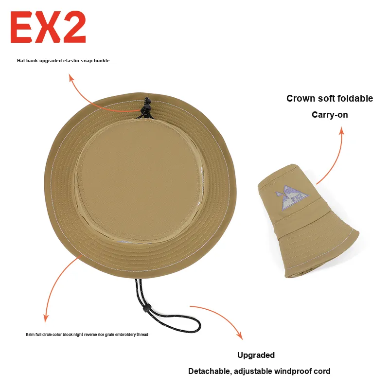 EX2 YIHAISHI Polyamide Bucket Hats Unisex-2