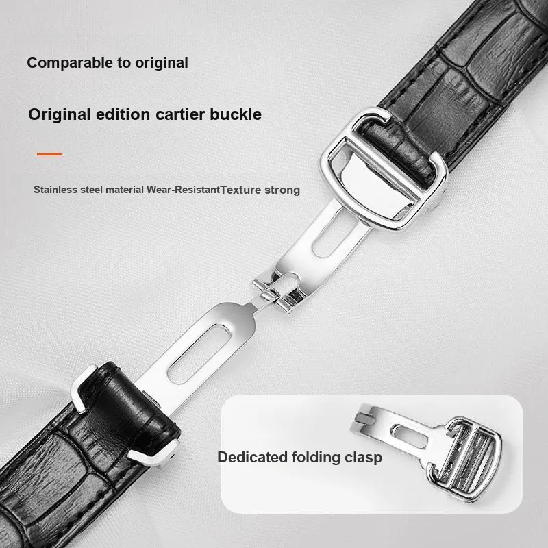 IStrap Cartier Blue Balloon Compatibility Watch Band Compatibility 28/33/36/42mm Watch Dial Genuine Leather Material-2