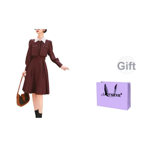 LADYXIEXIE Длинное платье с длинными рукавами женское