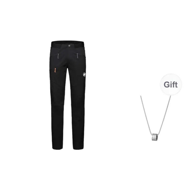 MAMMUT Casual Pants Unisex Black, Comes With Necklace-0