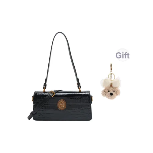 Carit Koty Полиуретан ПУ (полиуретан) Синтетическая кожа Сумка через плечо Стандартная Женская Черная