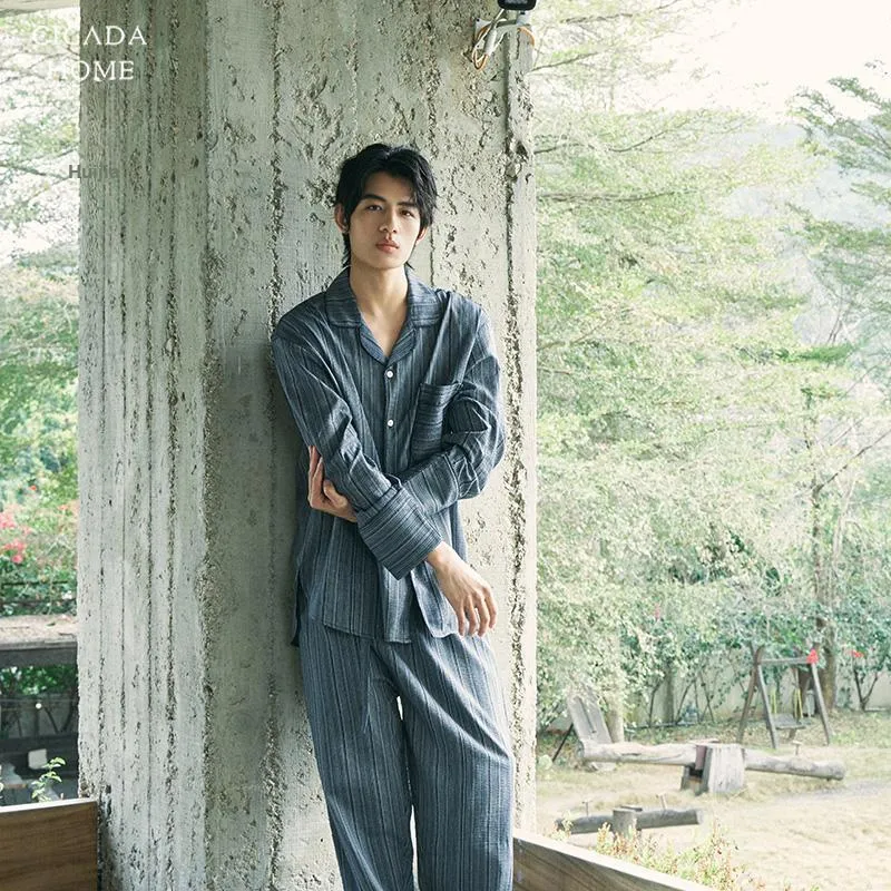CICADAHOME Pajama Set Men's Indigo-3