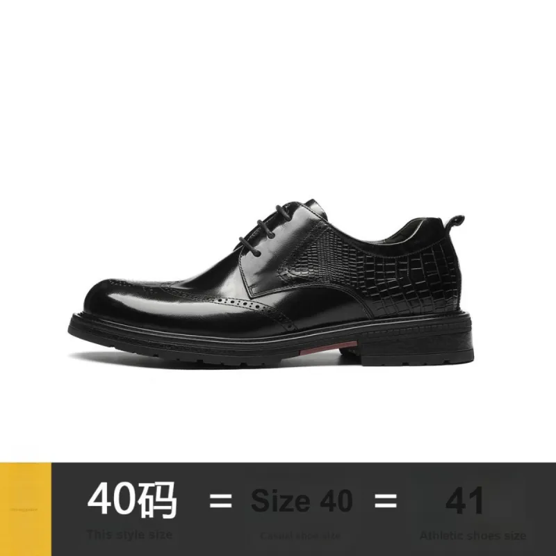 15 MINS Dress Shoes Men Low Top Black/Brown-6