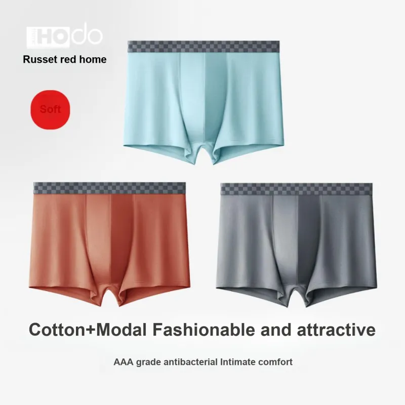 Red Bean Underpants Men's Shopping Bag 3 Pack-1