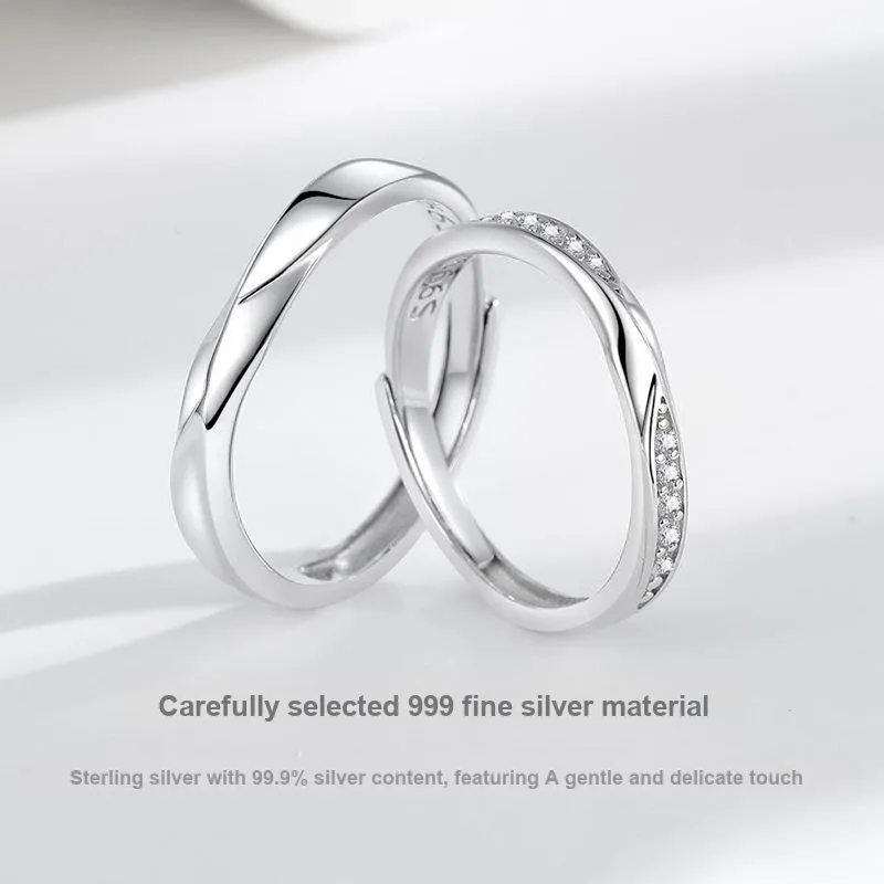 DAWO 999 Fine Silver Rings Unisex-2