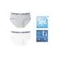 Light Heather Gray+White (Box 2 Pack)