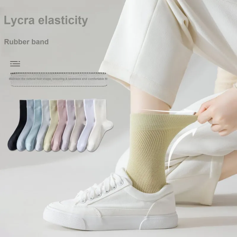 XXLLG Mid Calf Socks Women's 5 Pack-10