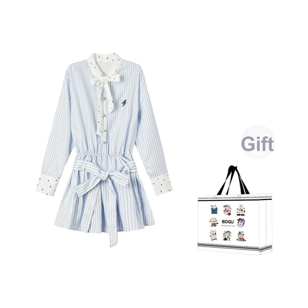 BDGU Long Sleeved Dress Women's Blue