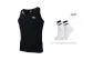 Black Tank Top 1 Pc+1 Pack of Basketball Socks Included
