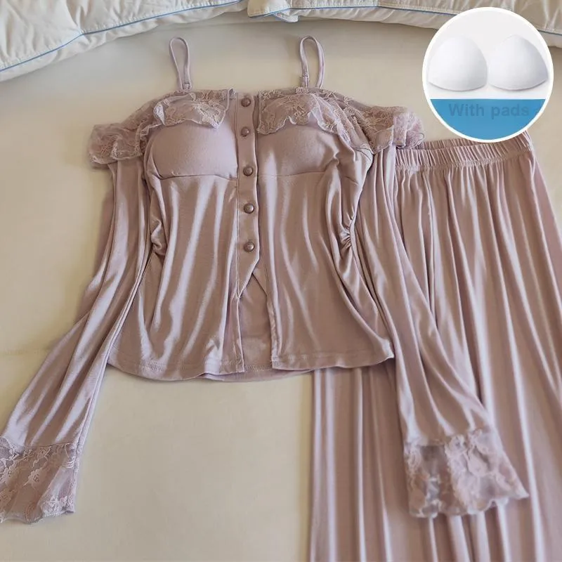 Sleeping Beauty Pajama Set Women's Light Purple-3