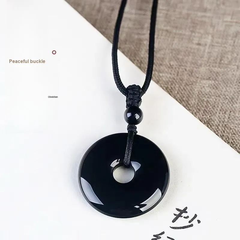 CUIYIN Obsidian Pendants Unisex-2