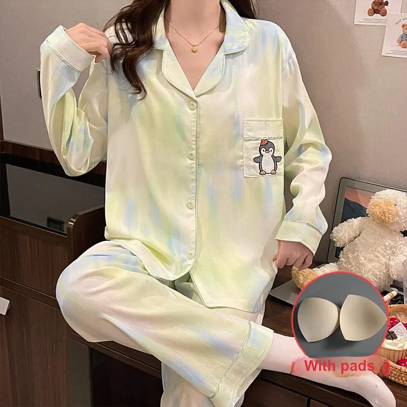 Ta Yan Pajama Set Women's Yellow-2