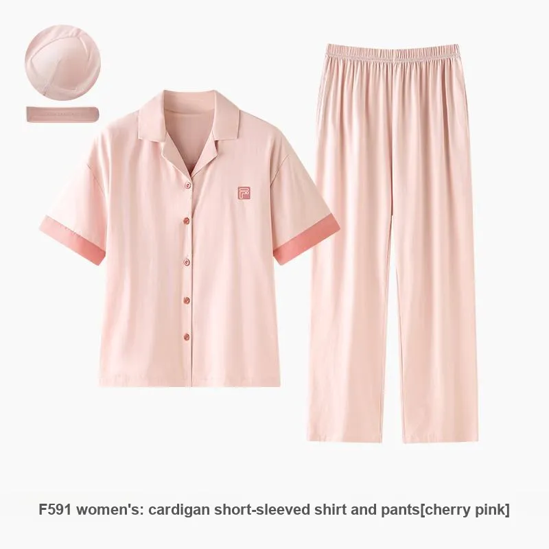 ZAO FU NIAO Pajama Set Women's Cherry Pink-1
