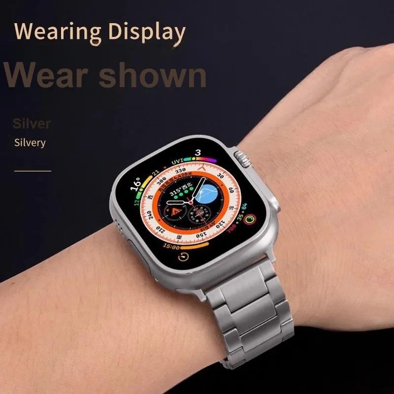 PULAISI Watch Bands Apple Compatibility 220mm Aluminum Alloy Unisex-2
