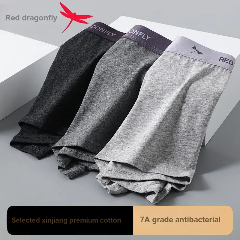 RED DRAGONFLY Cotton Panties Men's 4 Pack Gift Box Set-6