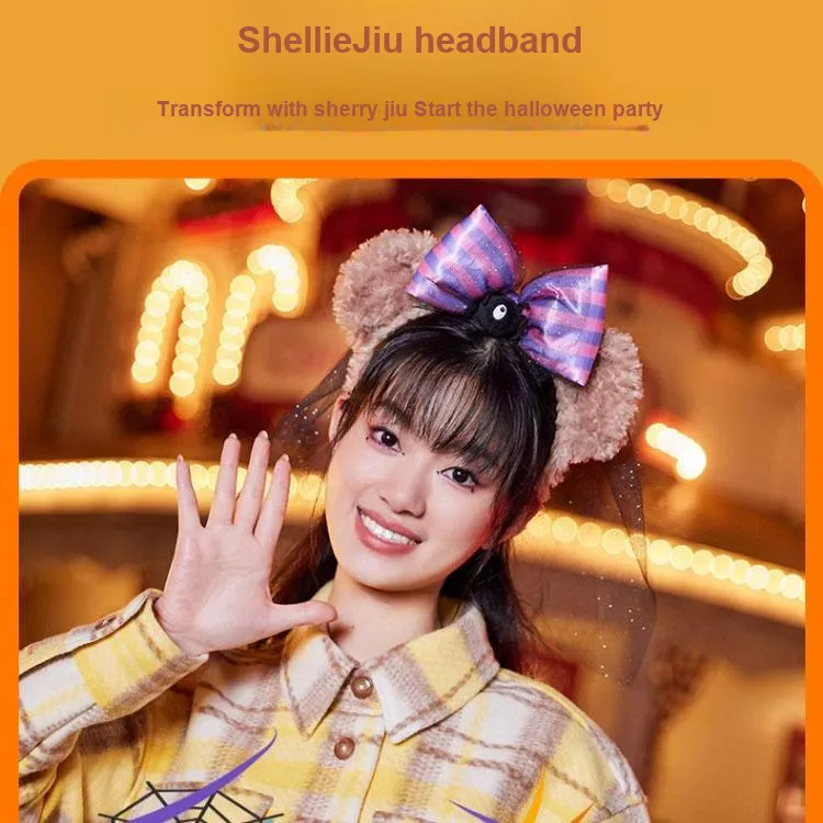 Disney ShellieMay 2023 Halloween Duffy And Friends Collection Headband Doll Products-2
