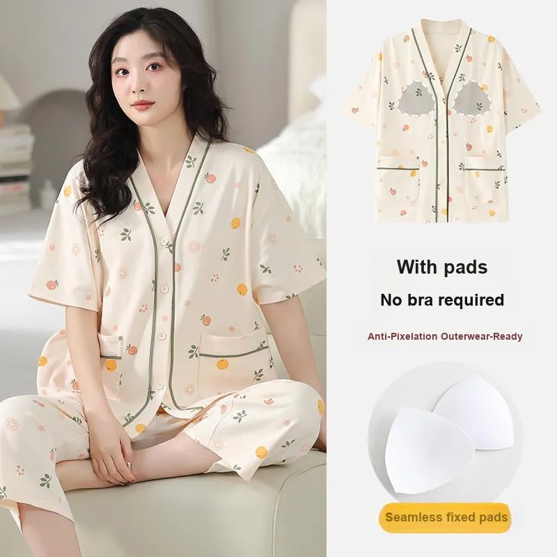 MADALLO Pajama Set Women's Apricot-3