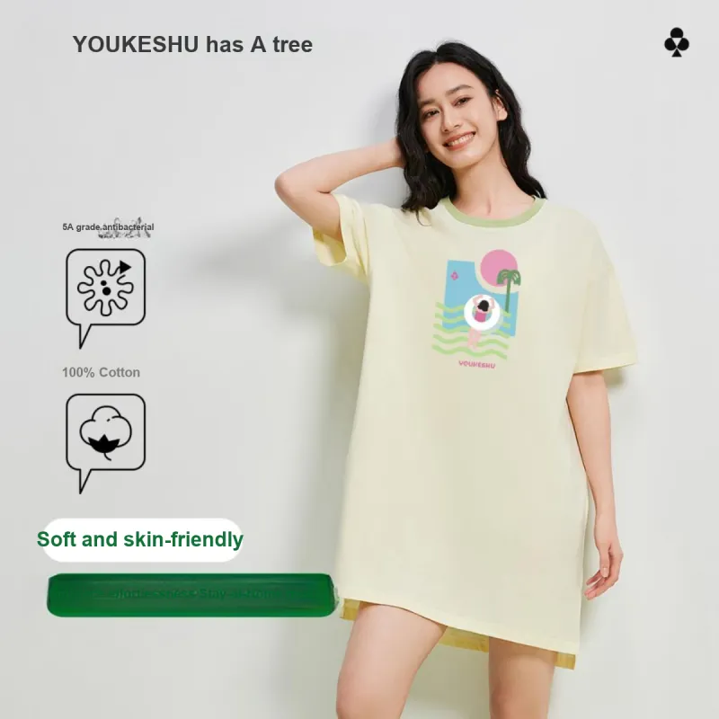 YOUKESHU Nightgown Women's Shopping Bag-19
