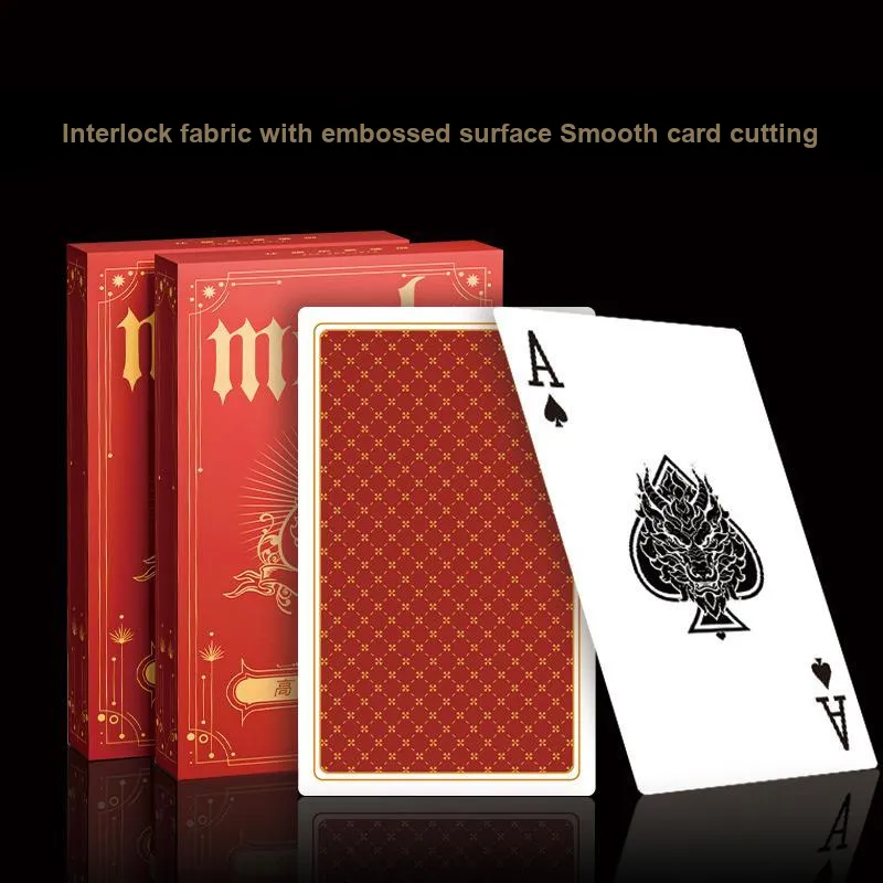MENGLONG High End Paper Anti Counterfeit Specialized Cards For Chess Room Egg Rolling Poker Cards