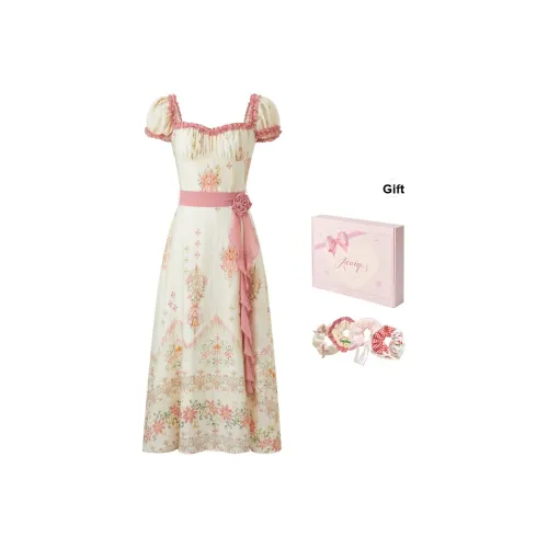 ACAINES Короткое платье с короткими рукавами женское